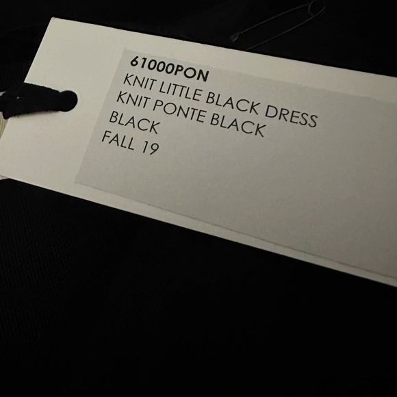 L’AGENCE Knit Ponte Little Black Dress Size US 2 Black - Picture 4 of 7
